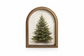 11" x 13.8" Framed Christmas Tree Wall Art